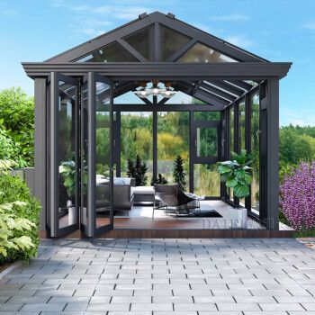 戴菲莱别墅欧式专用铝型材系统阳光房庭院露台中空玻璃钢结构保温隔热