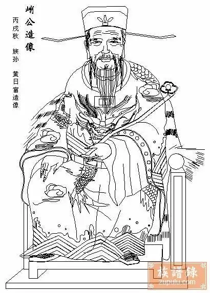 纪念祖先简笔画