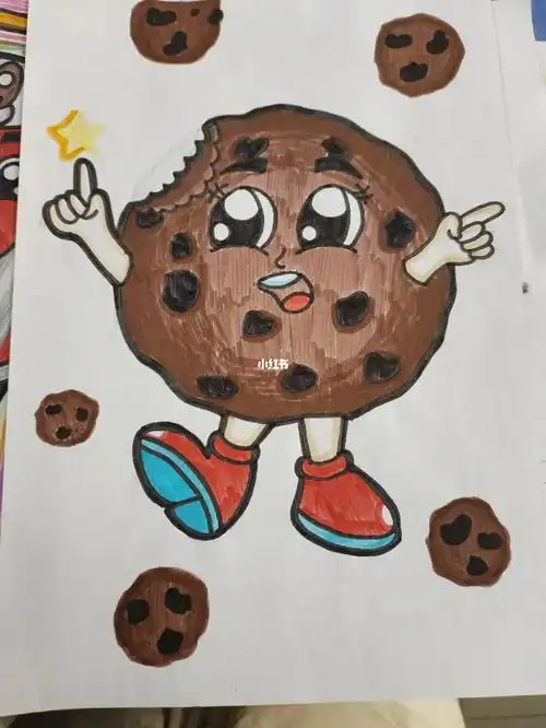 曲奇饼干简笔画