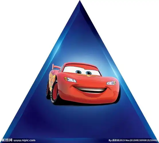 三角形闪电麦昆汽车图片