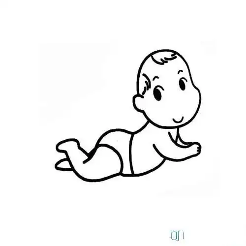 婴儿简笔画画法步骤图片怎么画简笔画教程爬行的婴儿简笔画画法步骤