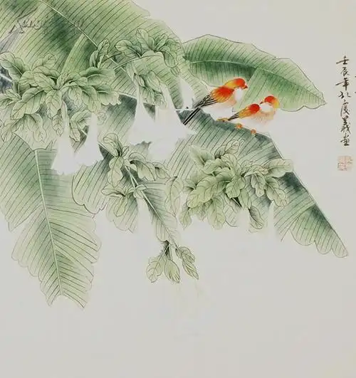 【名家精品】中国美协,中国书协双会员,孔子73世孙【孔庆义】工笔花鸟