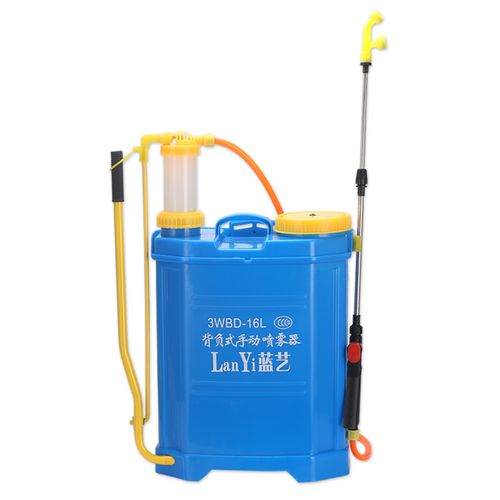 蓝艺16l手动喷雾器农用手压式打农药机背负式手摇式大要喷雾机 16l