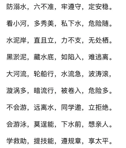 "小荷才露尖尖角,预防溺水记心头"——山口镇小学六二中队防溺水手