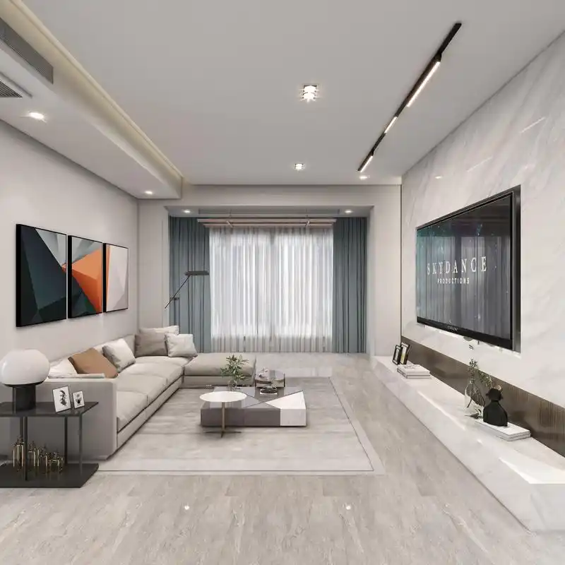 东江新城140现代无主灯,符合年轻人的生活理念