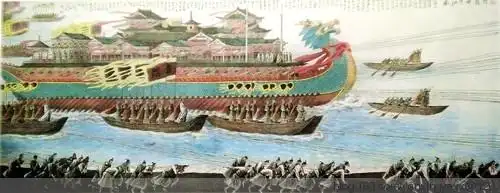 隋炀帝龙舟(徐小龙画)