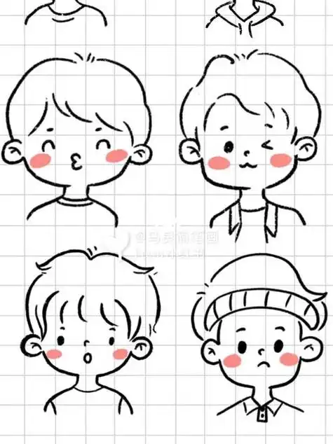 人物简笔画男孩男孩简笔画图片男孩简笔画男孩简笔画卡通可爱动漫人物