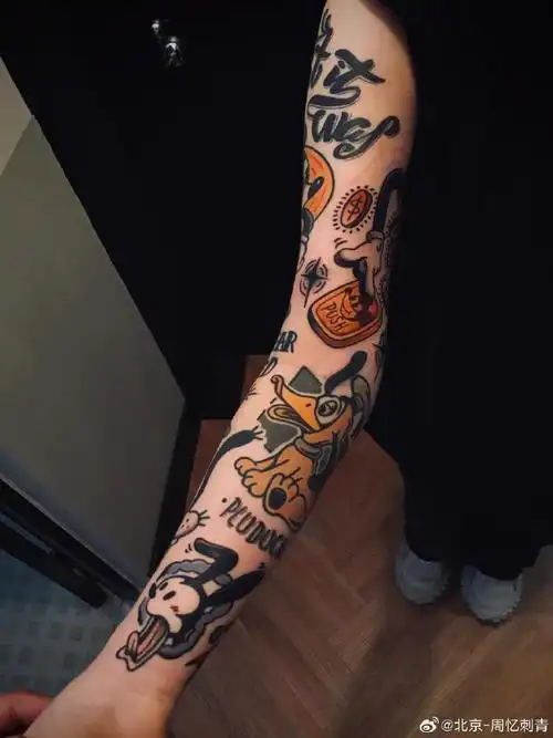 纹身分享##纹身设计##花臂纹身##北京周忆刺青