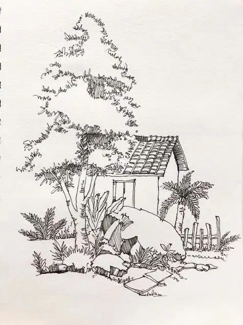 速写风景速写风景临摹速写风景图片