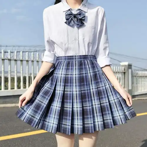 彩虹研究研究所所梦星河正统jk制服格子原创jk