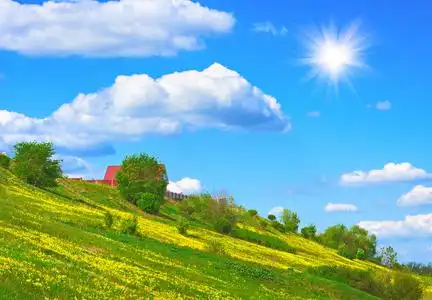 青山绿水青山绿水自然景观天空青山绿水青山绿水,碧空万里青山绿水的