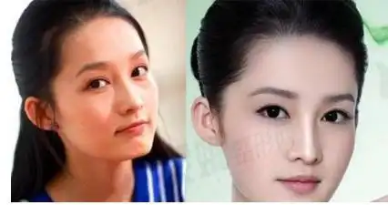 中李沁的照片和李沁现在的照片做一个对比,我们会感觉其实李沁从出道