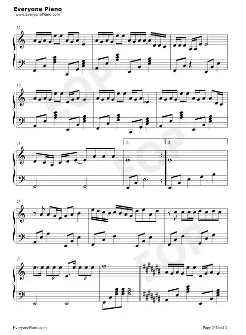 雅俗共赏-许嵩五线谱预览2-钢琴谱文件(五线谱,双手简谱,数字谱,midi