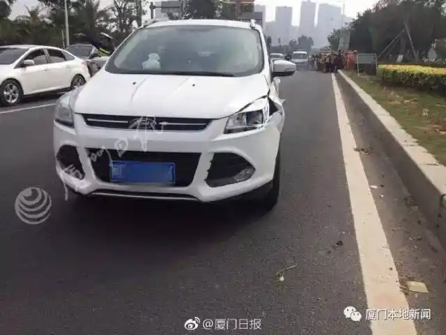 突发翔安隧道收费站口发生车祸一名公路养护工人被撞身亡