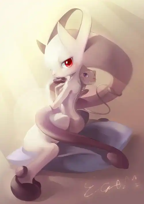 午后的女神超梦y和梦幻