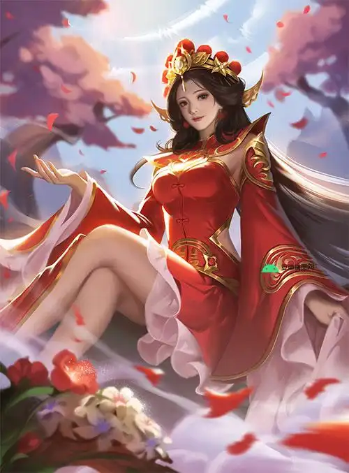 《王者荣耀》露娜一生所爱害羞的样子去yi单人美图