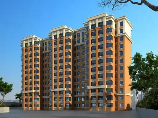 现代住宅小区规划鸟瞰城市规划高层住宅id165356718