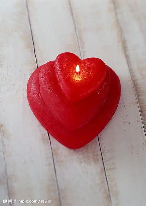 爱心蜡烛真心浪漫