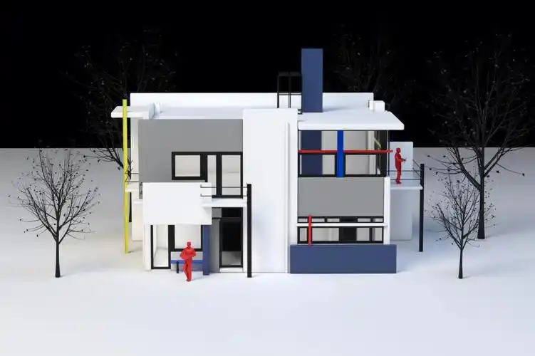 建筑手工模型施罗德住宅