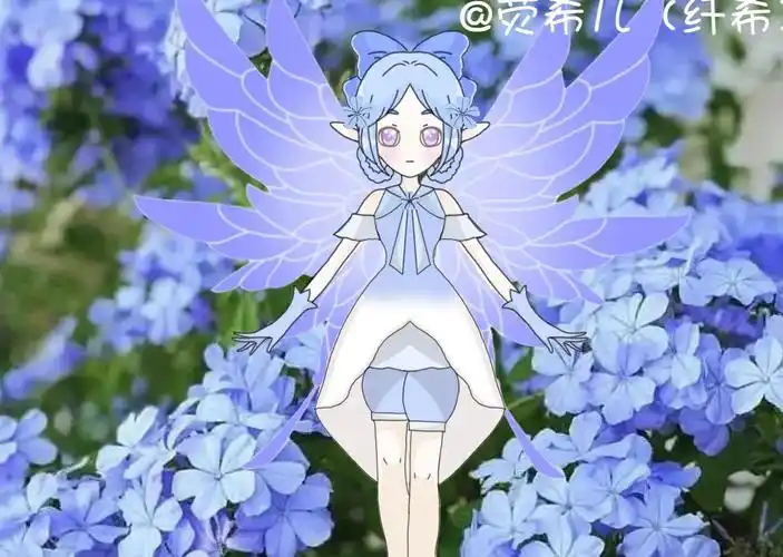 小鱼爱花草#荧希儿守护花蓝雪花精灵王苏念#小花仙自设精灵王