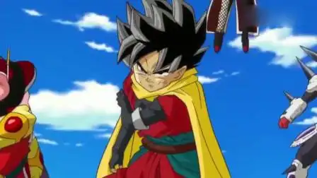 龙珠-难得一见的悟天成年后合体,太帅了!