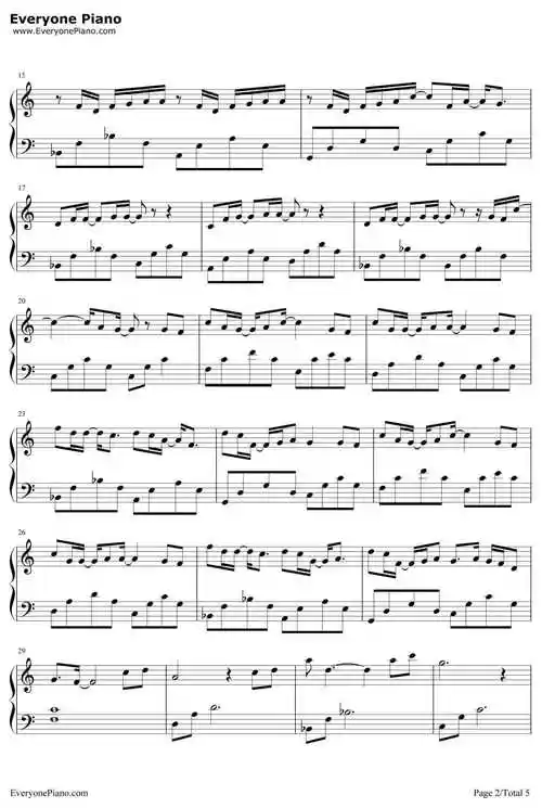 离骚钢琴谱-易烊千玺-思美人片尾曲