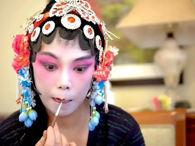 京剧花旦化妆和包头全过程