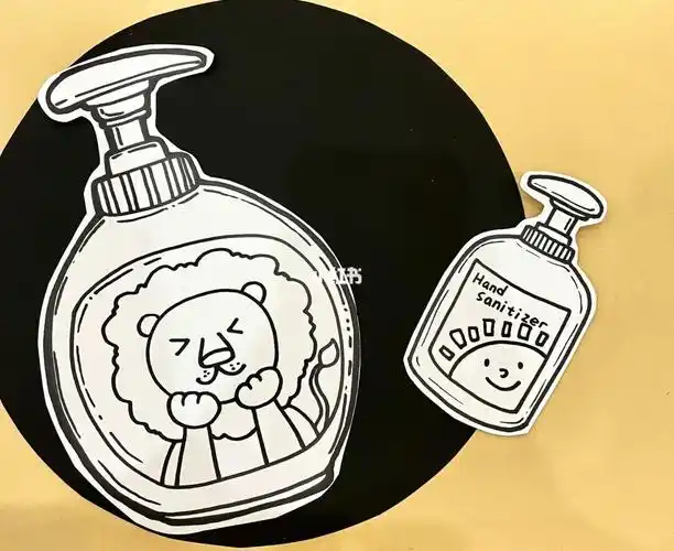 儿童画洗手液