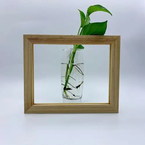 简约木框标本框松木相框实木框木质婊装框黑胡桃展示框 木制定制