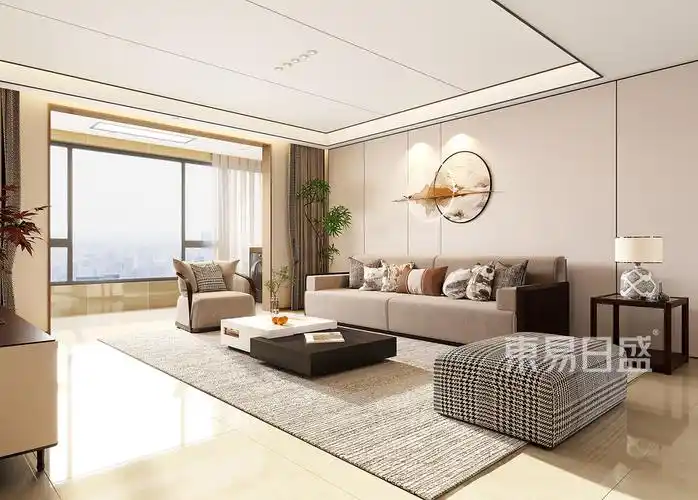 新中式客厅装修效果图-东易日盛装饰集团官网