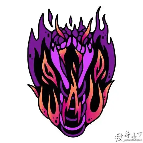 火纹身火纹身手稿火纹身手稿图案