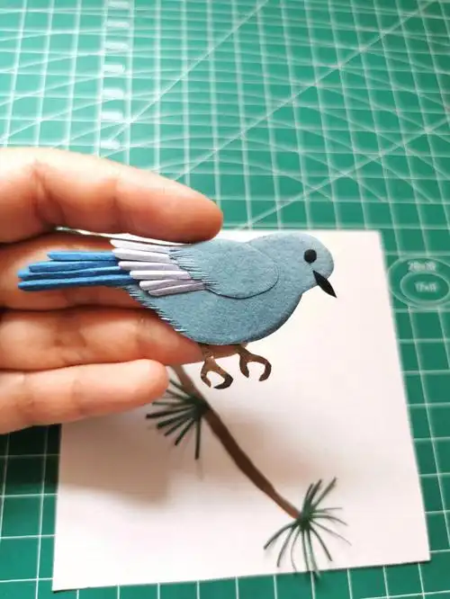 蓝知更鸟九宫格画框打卡第九天##纸艺