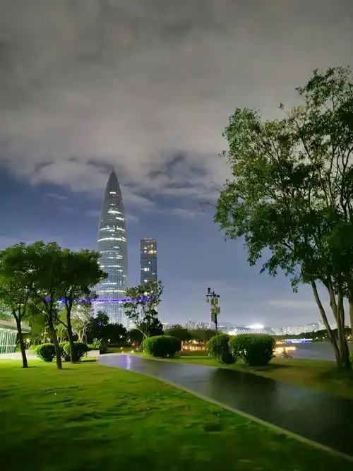 深圳人才公园夜景 - 抖音