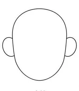 18张空白大圆脸可打印图片素材!认识五官可打印图片素材下载!