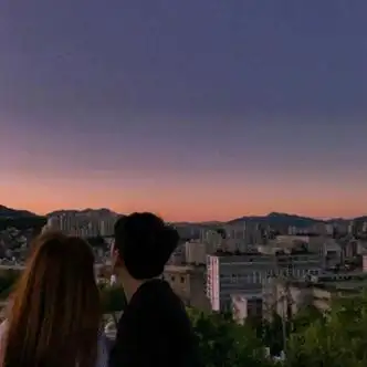 情侣头像唯美浪漫背影