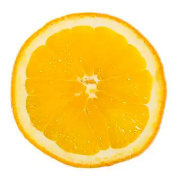 橙子片,白色,白色背景
