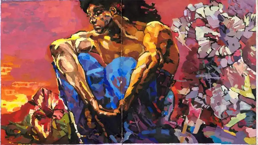 我的临摹作品(三)临摹俄罗斯画家弗鲁贝尔代表作《魔鬼》