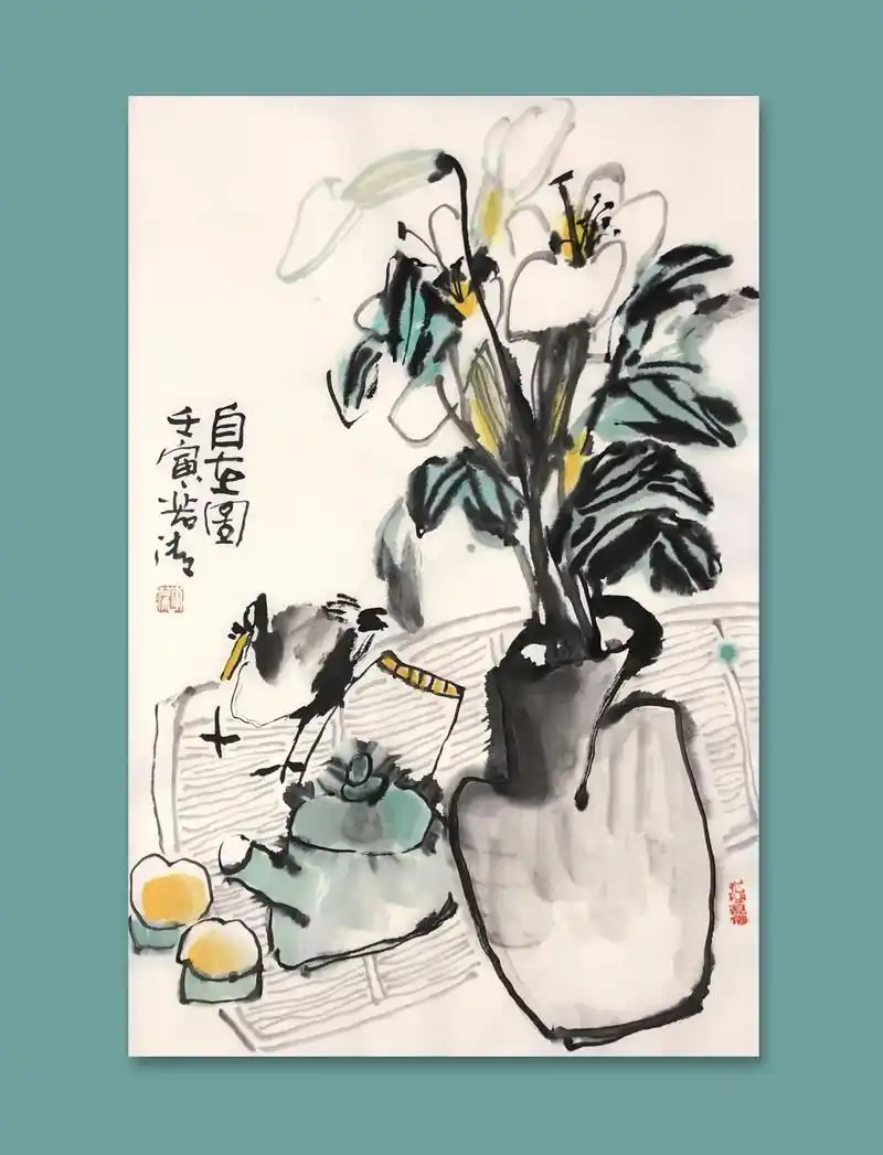 李若清老师作品#传统文化 #写意花鸟 #艺术 - 抖音