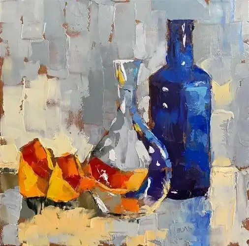 荷兰女画家安斯·德比耶超美的色块,极具质感的静物