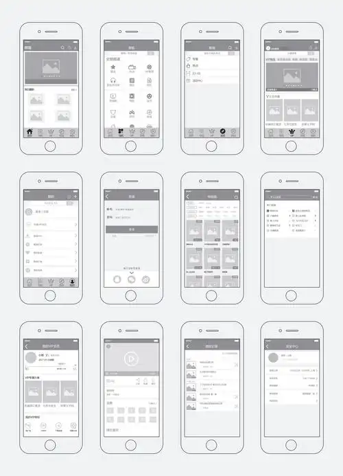 熊喵app线框图v1.