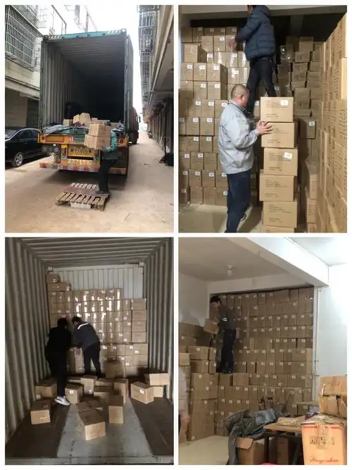 果然过了3天真的来了个超大货车来装这些货,看着工人师傅忙碌的身影