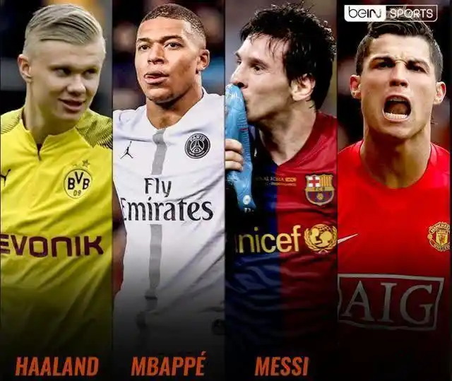 姆巴佩,哈兰德欧冠立威,新绝代双骄取代梅西,c罗?