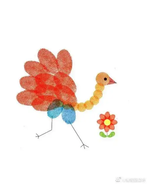 创意指纹画大全!简单有趣,保证孩子一学就会~ 收藏吧!