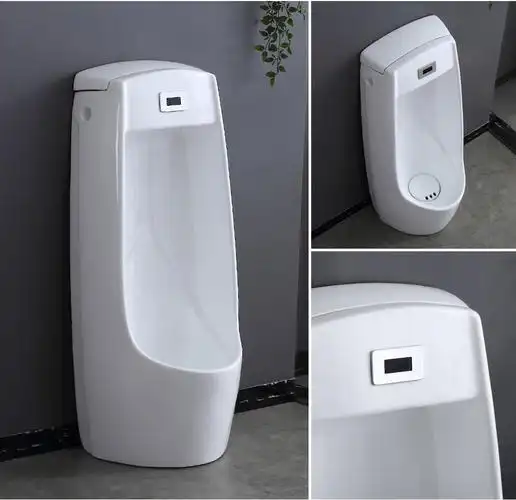 男士小便斗 挂墙式落地式一体自动感应陶瓷小便池小便器成人尿斗