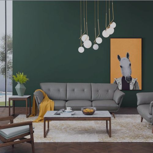 鼎德喜意式极简头层真皮沙发轻奢三四人位直排的小户型可定制沙发