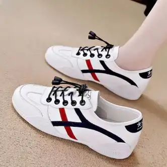大东小白鞋女学生2023春秋季新款韩版百搭平底白鞋板鞋网红运动鞋子女