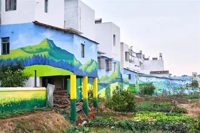 3d墙体彩绘扮靓美丽乡村