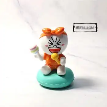 line friends布朗熊盲盒休闲假日可爱女生新玩具摆件 馒头人(确认款)