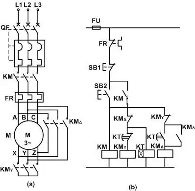y-△降压启动图