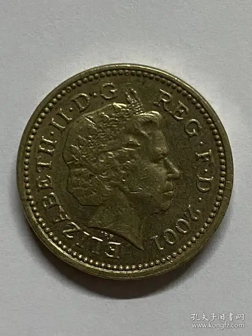 英国2001年1英镑硬币